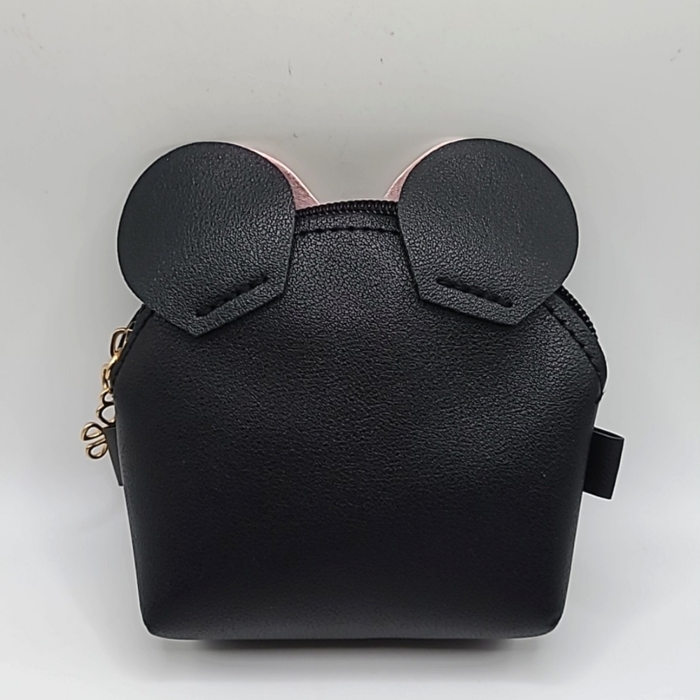 Adorable Black Minnie Mouse Coin Pouch or Mini Purse - Picture 3 of 4